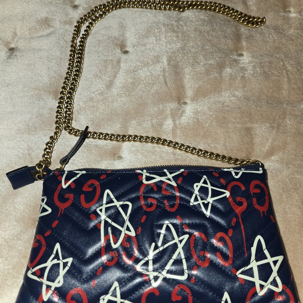 Gucci Ghost Mini GG Marmont Shoulder Bag - Picture 2 of 5